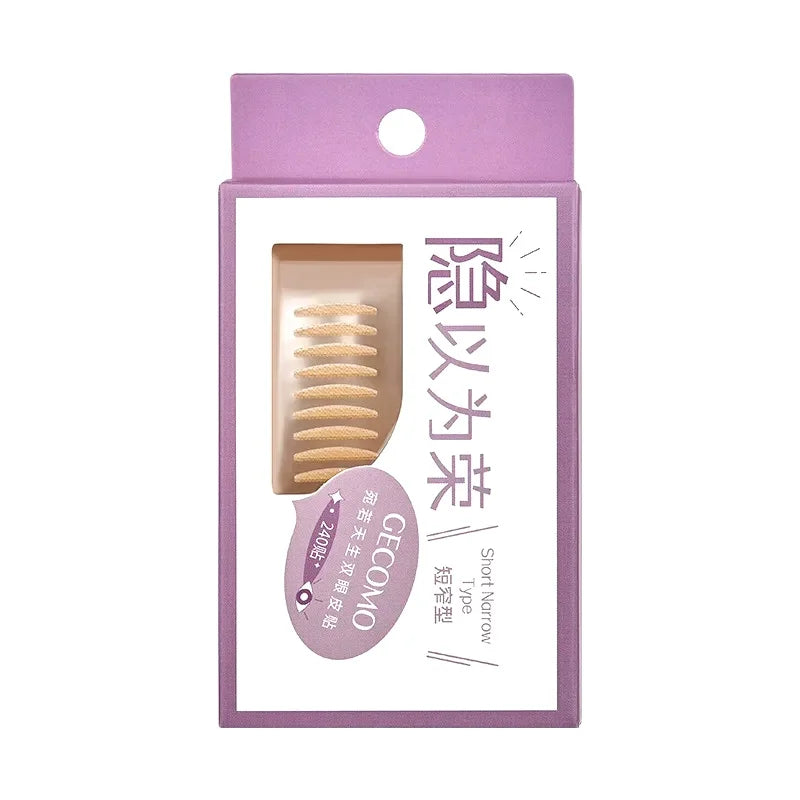 Double Eyelid Stickers, 240 Pieces, Invisible Long-Lasting Eye Shaping Tape for Single Eyelids