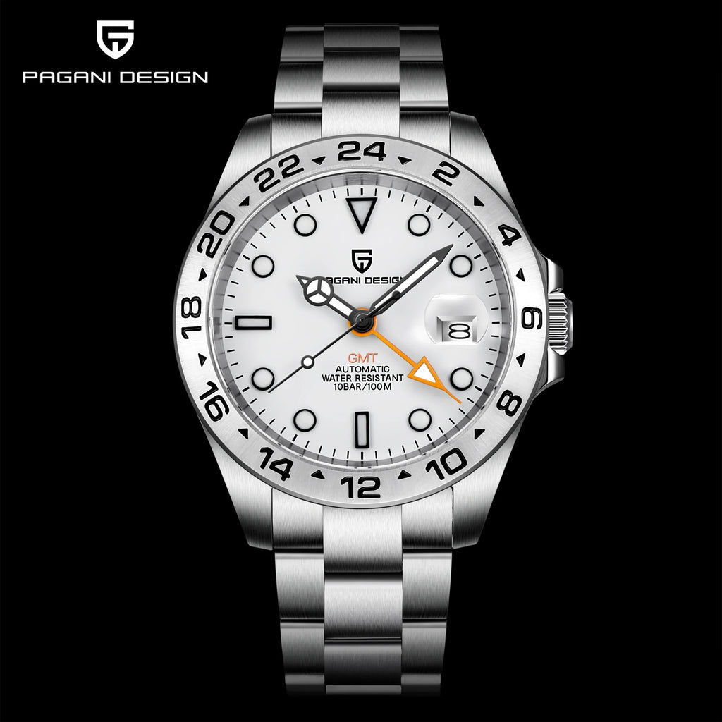 PAGANI DESIGN 42mm Automatic GMT Men's Watch