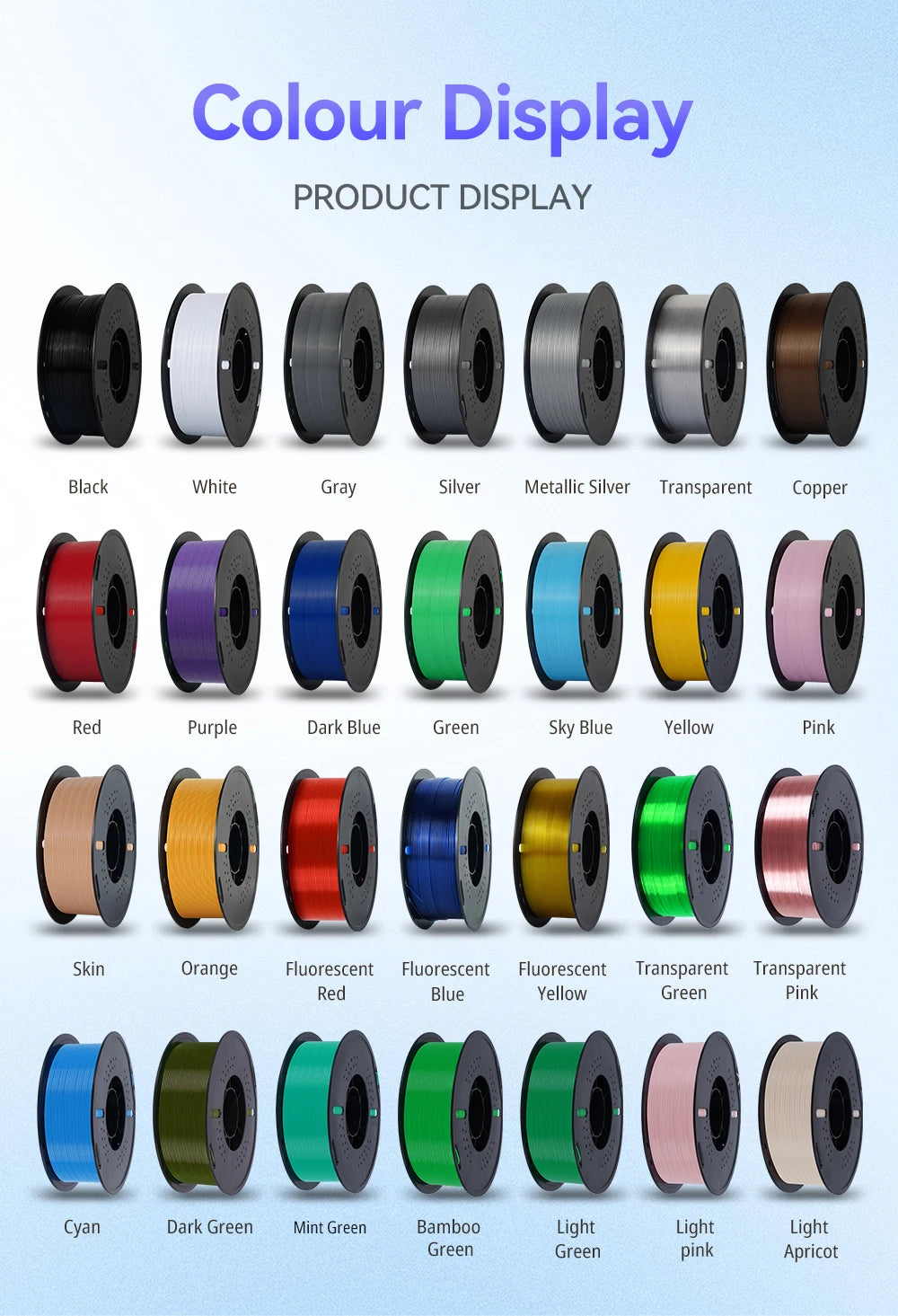 KINGROON PLA & PETG Filament Bundle, 10kg