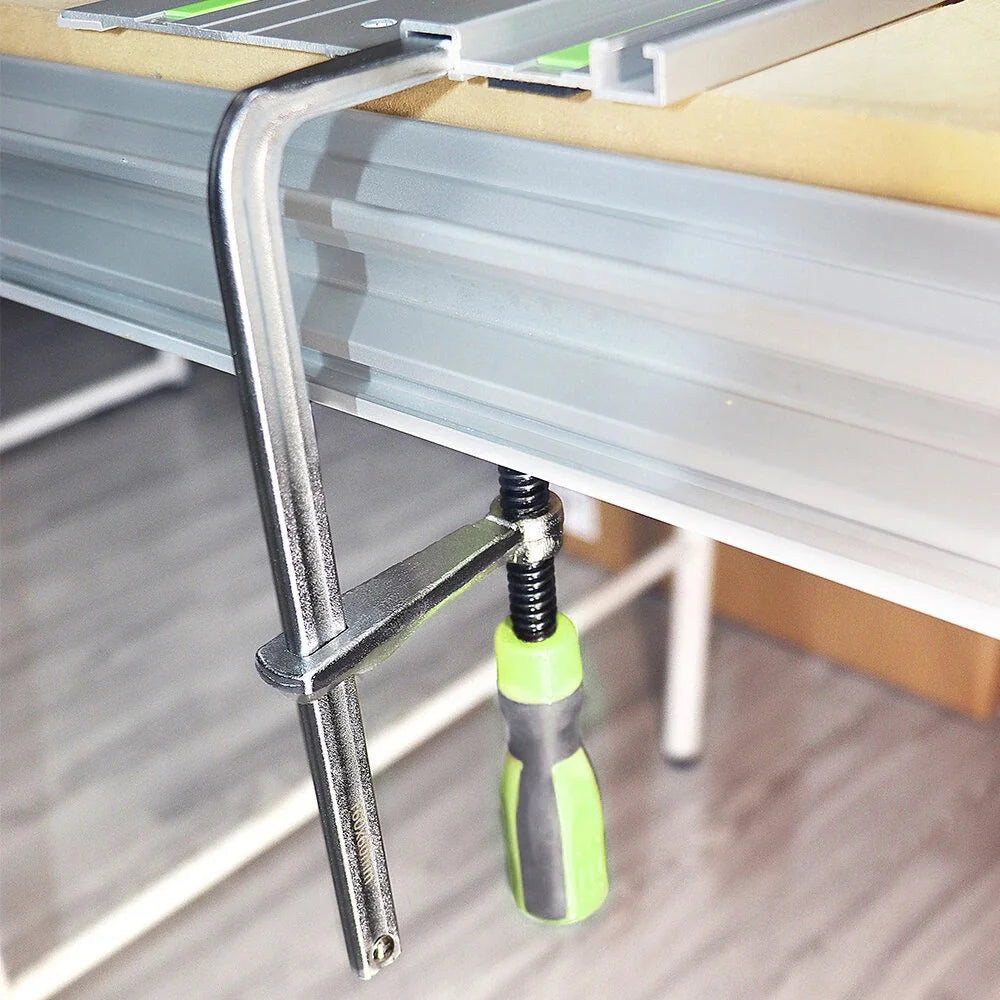 2pcs Quick Adjust Screw Handle Track Saw Rail Clamps MFT Clamps Compatible with Festool Rail Track Saw and MFT Table Woodworking Tools