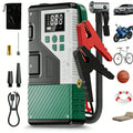 Upgraded 150PSI Portable Car Air Compressor with 7000A Emergency Jump Starter Combo Unit Ideal for Outdoor Camping Use