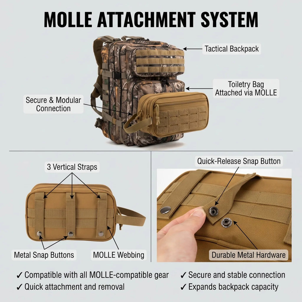 Molle Travel Toiletry Bag