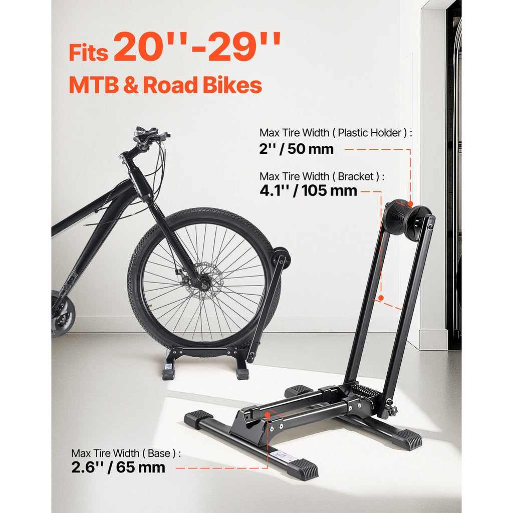 SucceBuy Bike Racks 1/2 Pcs Fits 20-29 In Mountain&Road Bikes Alloy Steel Rust-Resistant Bicycle Stand for Entryway Garage