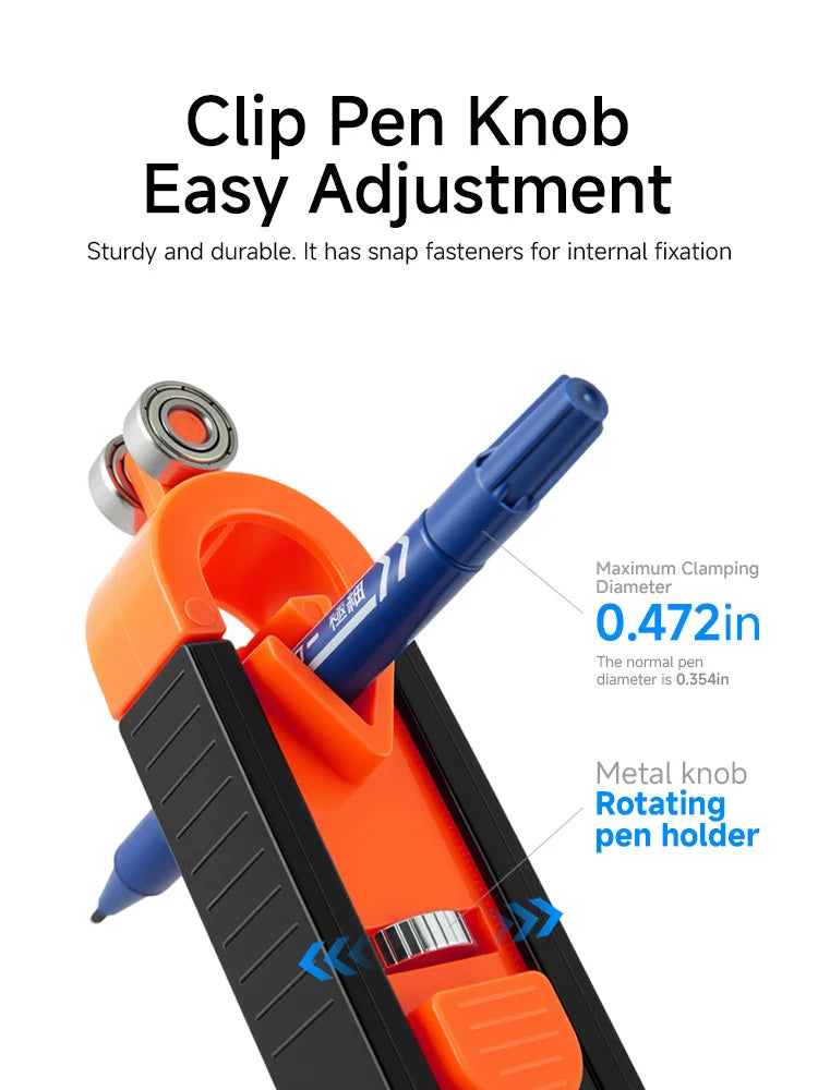 Adjustable Locking Profile Scribing Ruler Precision Contour Gauge Irregular Shape Copier Measuring Tool for Woodworking Flooring Cabinetry Tile Pipe