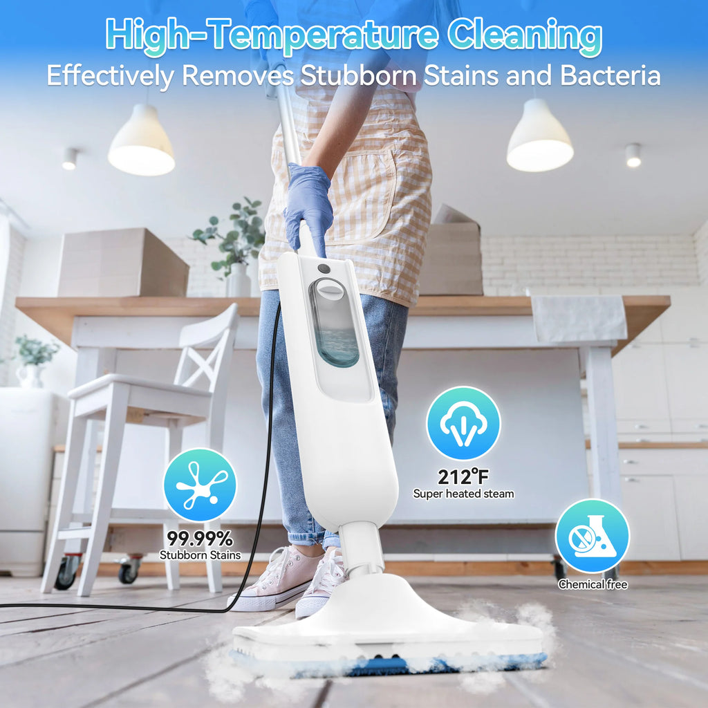 INSE 6-in-1 Steam Mop, High-Temperature Floor Steam Cleaner with Detachable Handheld Unit