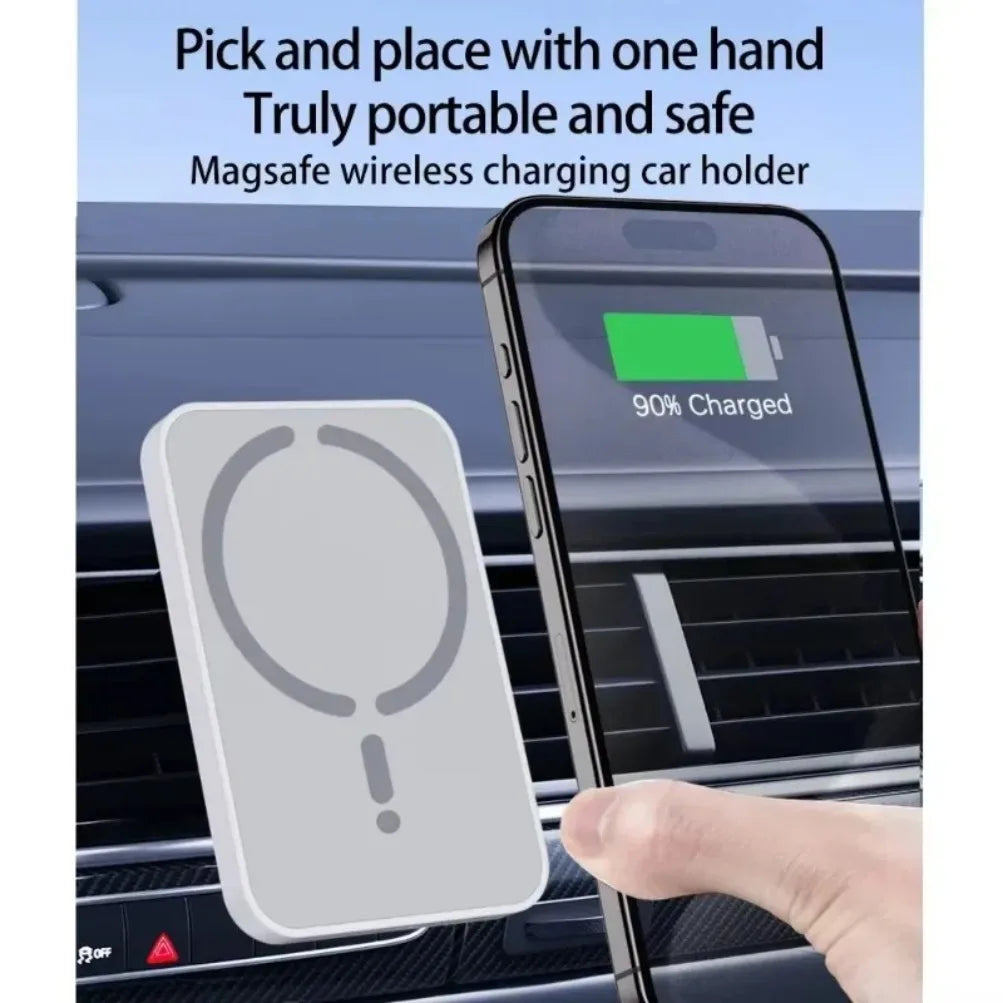 30W Magnetic Wireless Car Charger Vent Mount