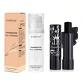 White Liquid Foundation And Black Lipstick Halloween Cosplay Set,Suitable for Adults,Matte Finish,Long-Lasting for All Skin Type