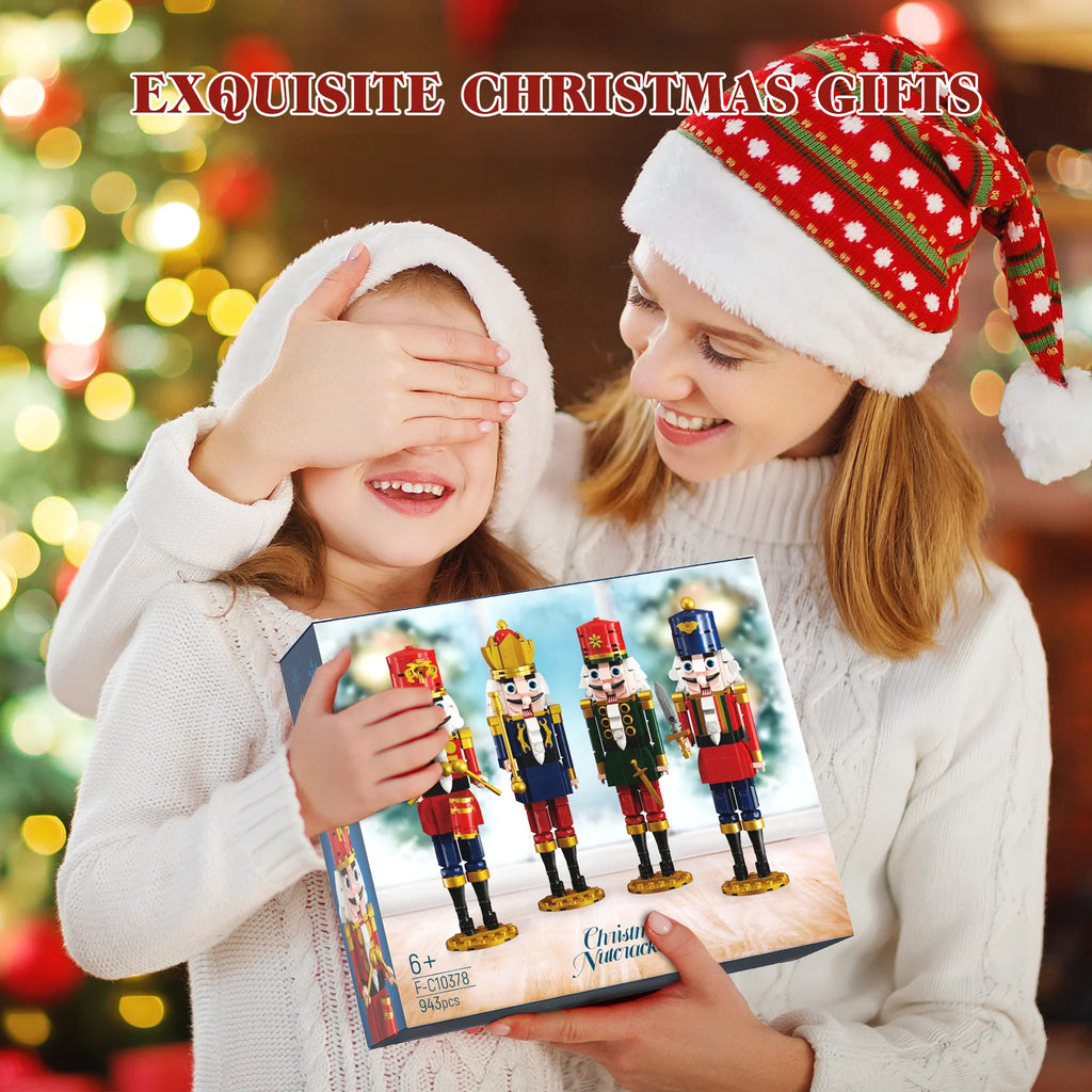 Christmas Nutcracker Building Blocks Set Xmas Nutcracker King and Soldier Sets Toys Gifts for Kids (943 PCS)