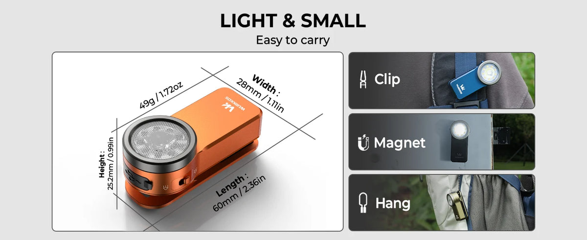 Wurkkos HD03 Mini Clip Light