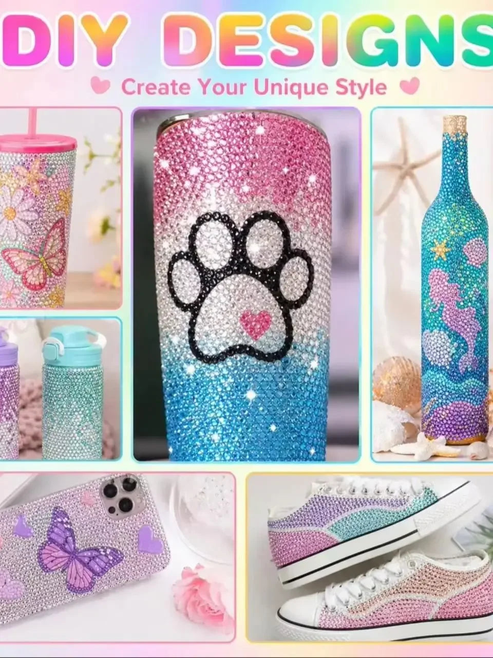 Resin Rhinestone Bedazzling Kit, 40 Colors