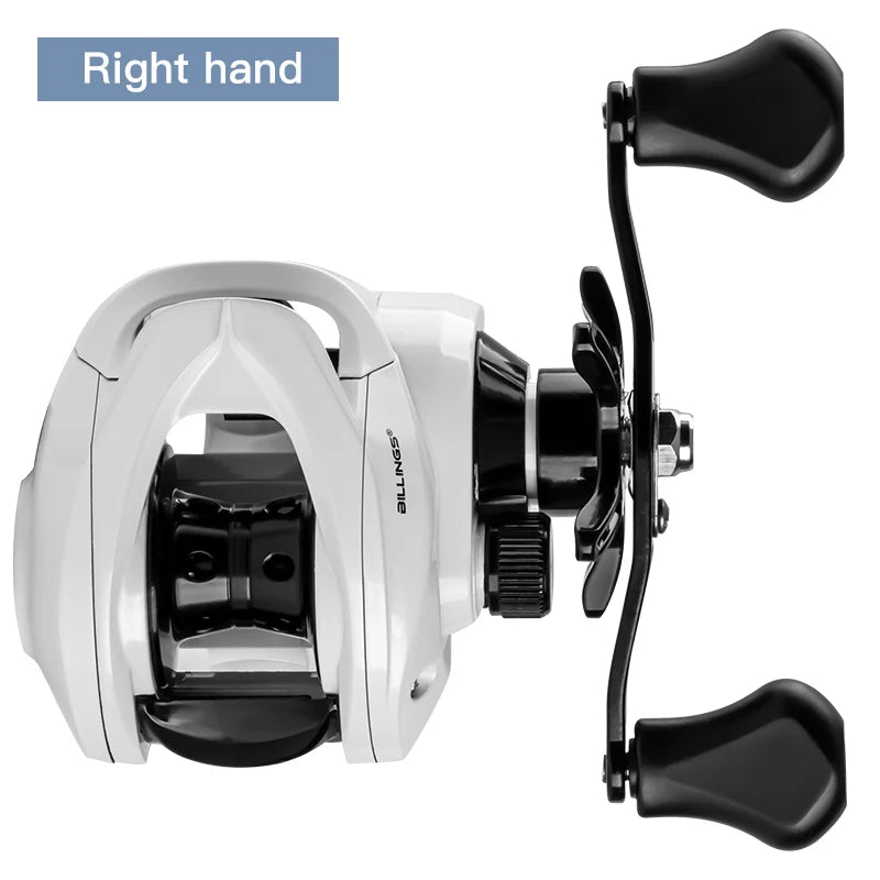 BILLINGS Baitcasting Reel 8KG Max Drag 6.3:1 Gear Ratio Magnetic Brake System Baitcaster Fishing Reel, Freshwater & Saltwater Casting Reel for Fishing