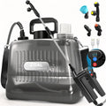 2 Gallon Battery Powered Sprayer, Electric Garden Sprayer with 3 Adjustable Pressure Levels, 4 Nozzles & Extendable Wand