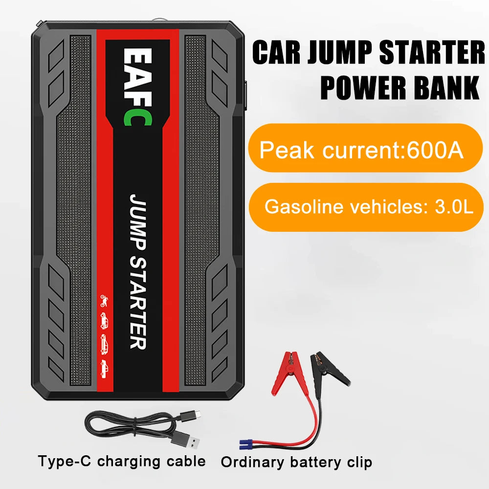 Hot 600A/2000A Portable Car Jump Starter Power Bank Car Booster Charger 12V Auto Battery Starting DevicePetrol Diesel CarBooster