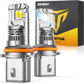 FAHREN LED 9007 Led Headlight Bulb,1:1 Size with Cooling Fan HB5 9007 Led Lights, 6500K Cool White IP68 Fog Light,Pack of 2