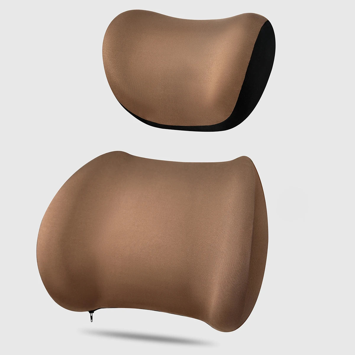 Car Headrest & Lumbar Support Cushion Kit, Ergonomic Driving Fatigue Relief Seat Memory Foam Neck Back Rest Pillows