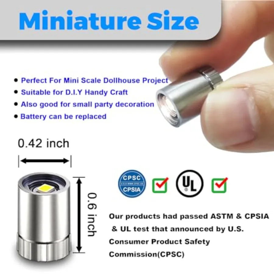 Miniature LED Lights for Crafts, 10 Pack