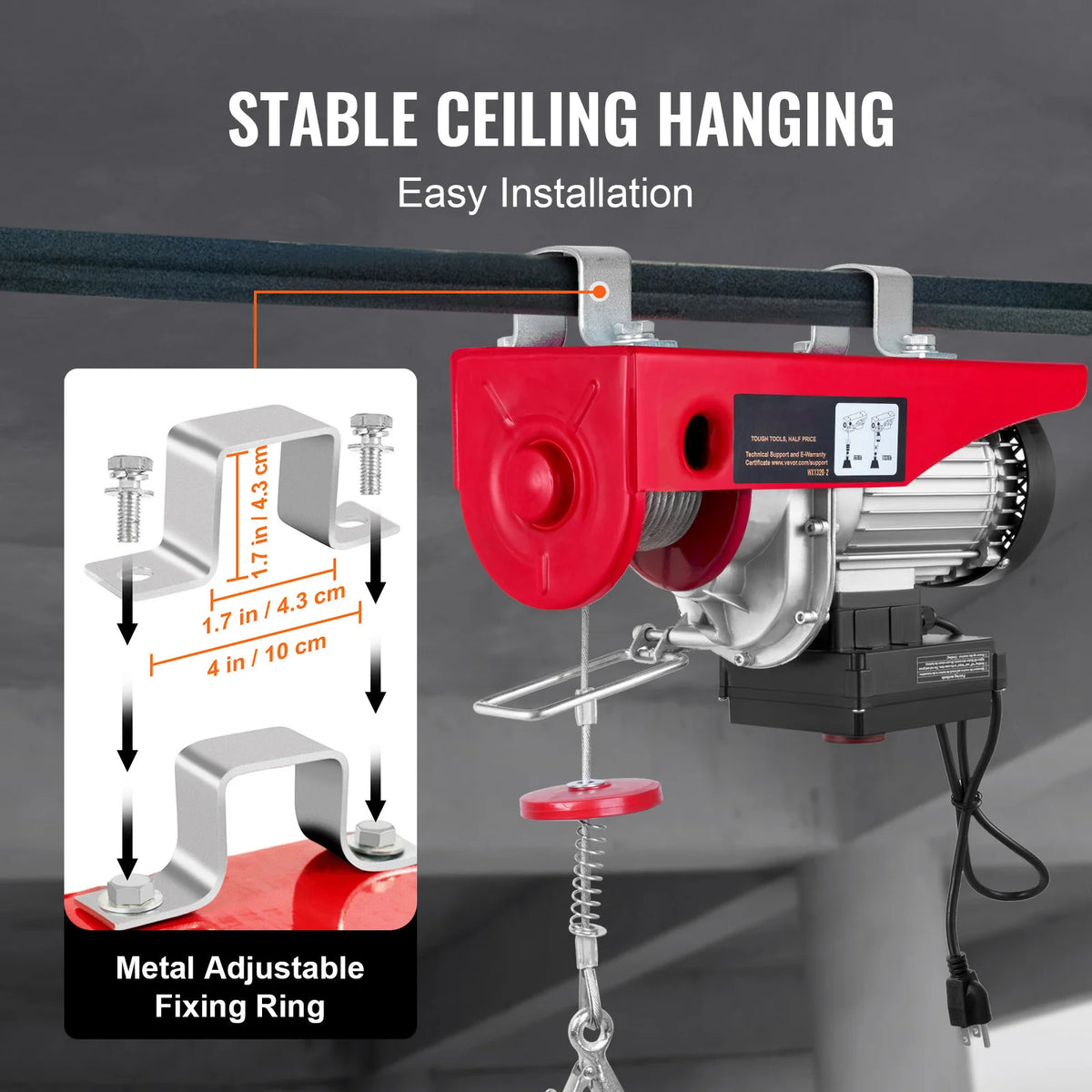 SucceBuy Electric Hoist Winch, 400–1000 kg