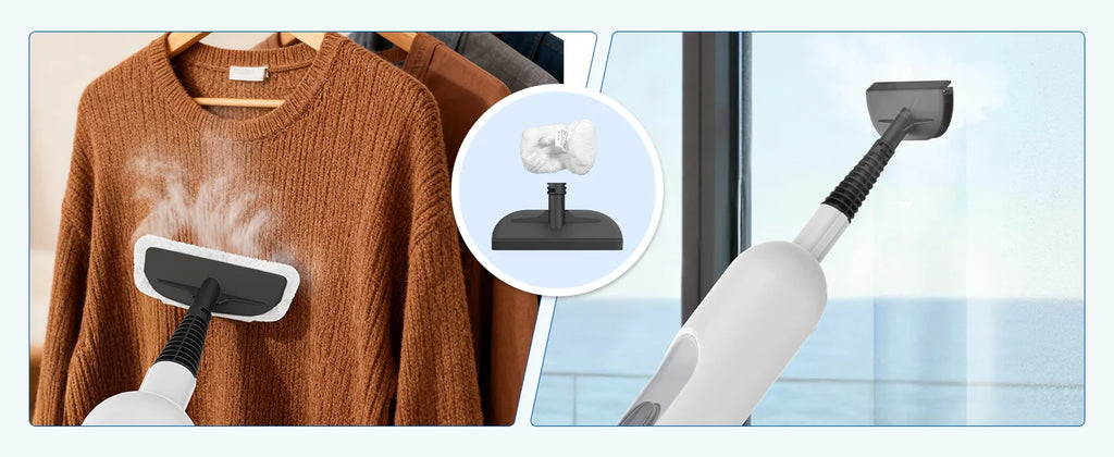 INSE 6-in-1 Steam Mop, High-Temperature Floor Steam Cleaner with Detachable Handheld Unit