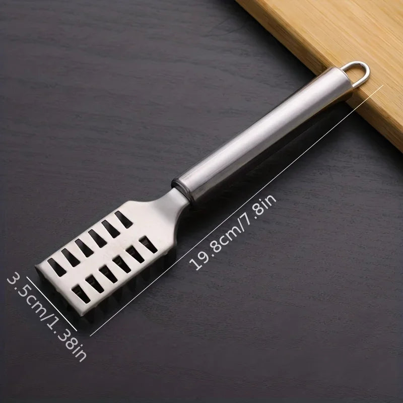 Multi-Purpose Kitchen Scraper, for Fish, Ginger, Veggies. 23cm, Non-Slip Handle, Versatile Tool