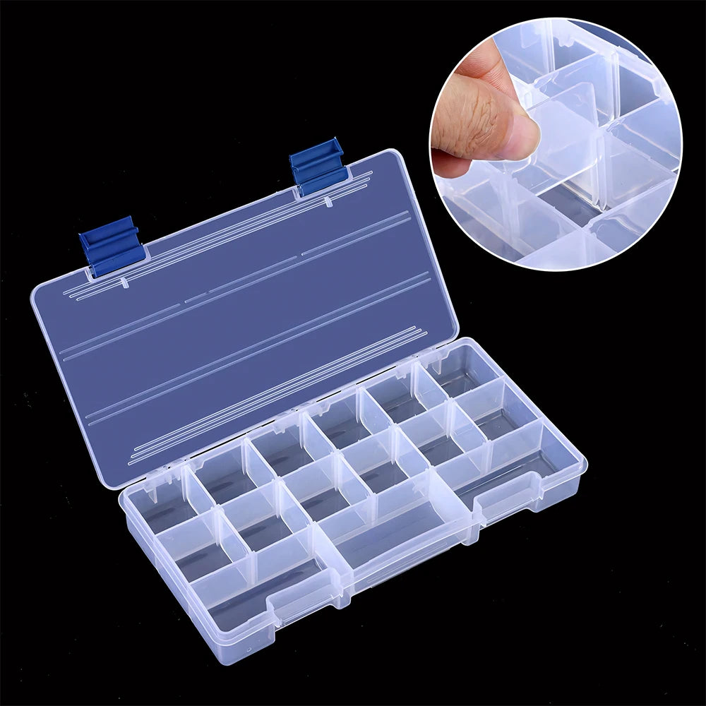 Fishing Tackle Box Kit with Fishing Pliers 4-Tier Multi-Functional Fishing Handheld Storage Box Adjustable Dividers Portable Fishing Tackle Lure Tool