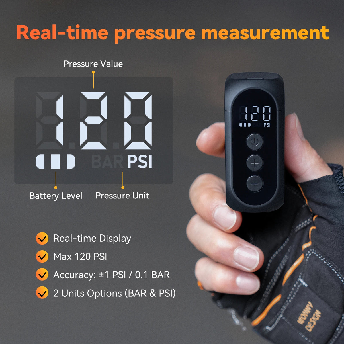 anoutway AT1 Pro Cordless Bike Tire Inflator