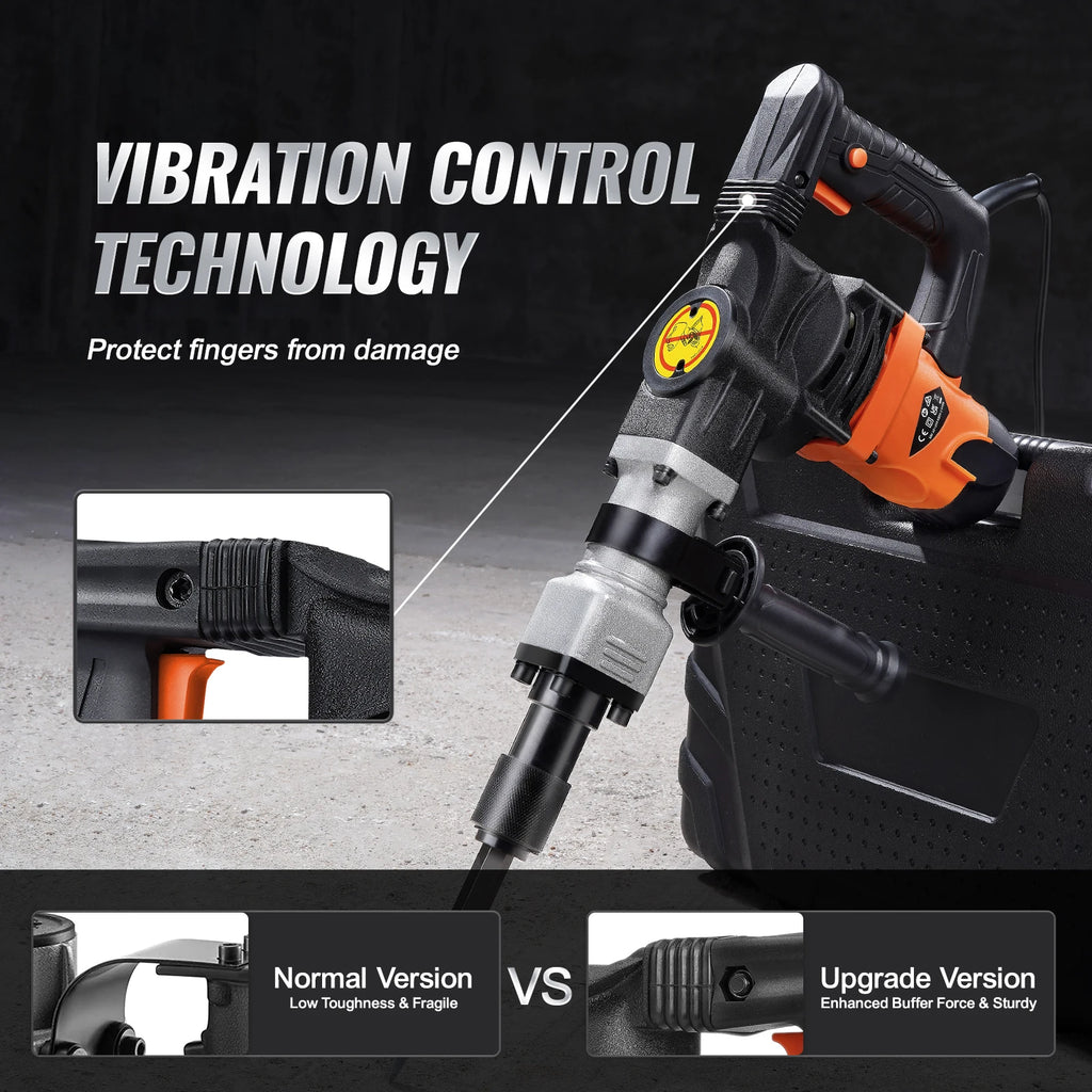 SucceBuy 1400W Electric Demolition Jack Hammer