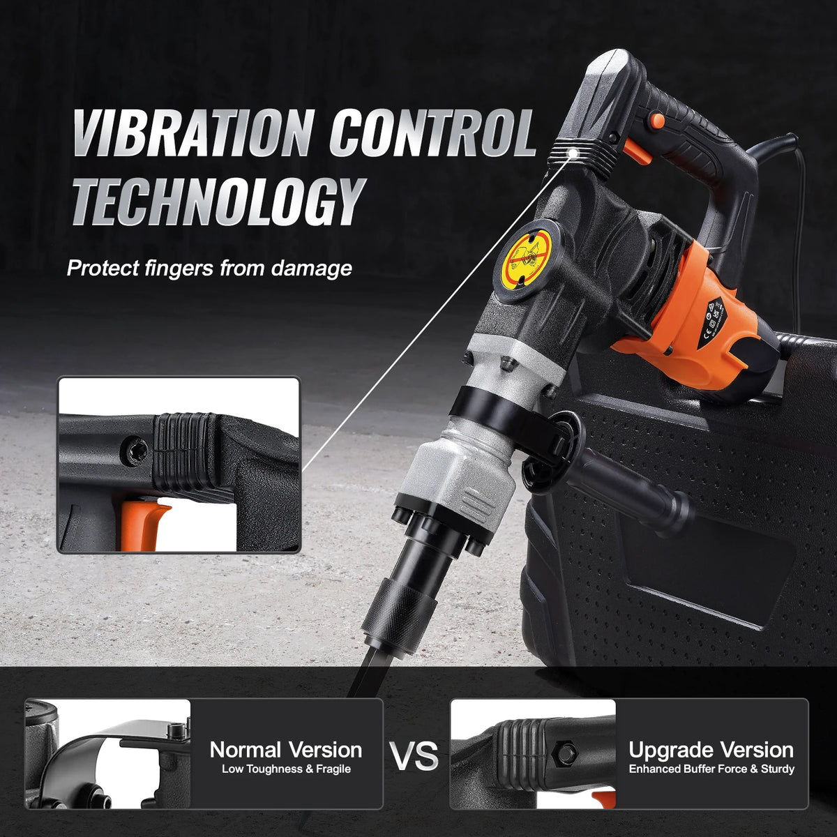 SucceBuy 1400W Electric Demolition Jack Hammer