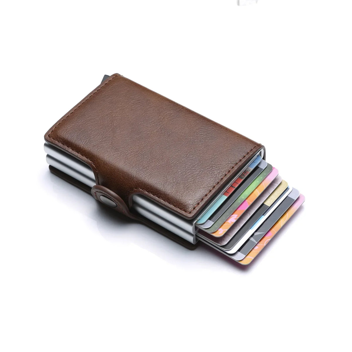 RFID Blocking Carbon Fiber Slim Card Wallet for Men, 14 Card Holder Minimalist Wallet
