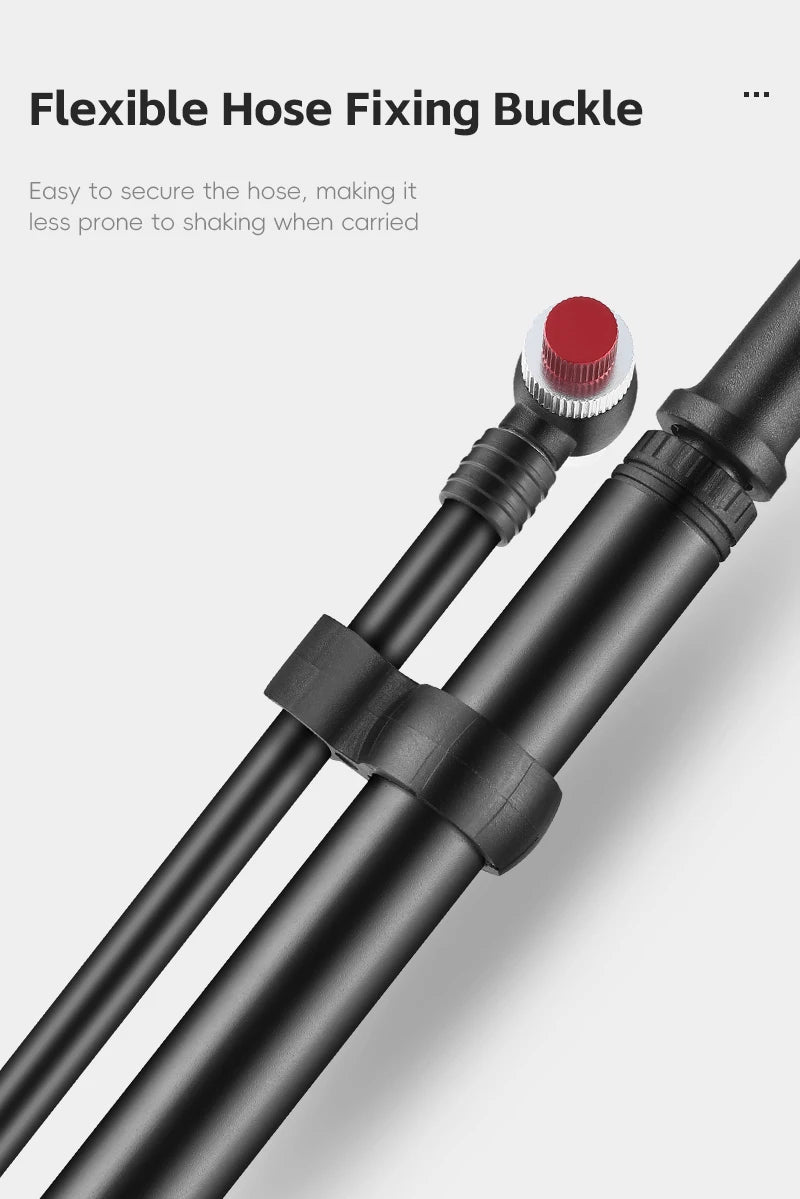 WEST BIKING 400PSI Bicycle Air Pump High Pressure MTB Bicycle Pump Front Fork Rear Suspension Pressure Gauge Schrader Valve