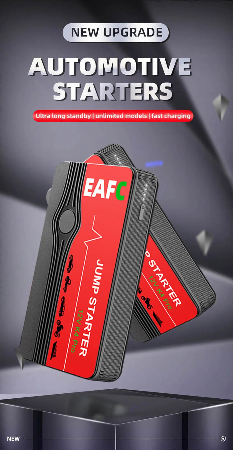 12V Car Jump Start 600A-2000A Car Battery Starter Booster Auto Starting Device Emergency Start Portable Power Bank