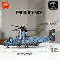 KAVOWORLD 1486PCS Military V-22 Transport Aircraft Helicopter Building Blocks Set STEM Gift DIY Assembly Airplane Bricks Toys