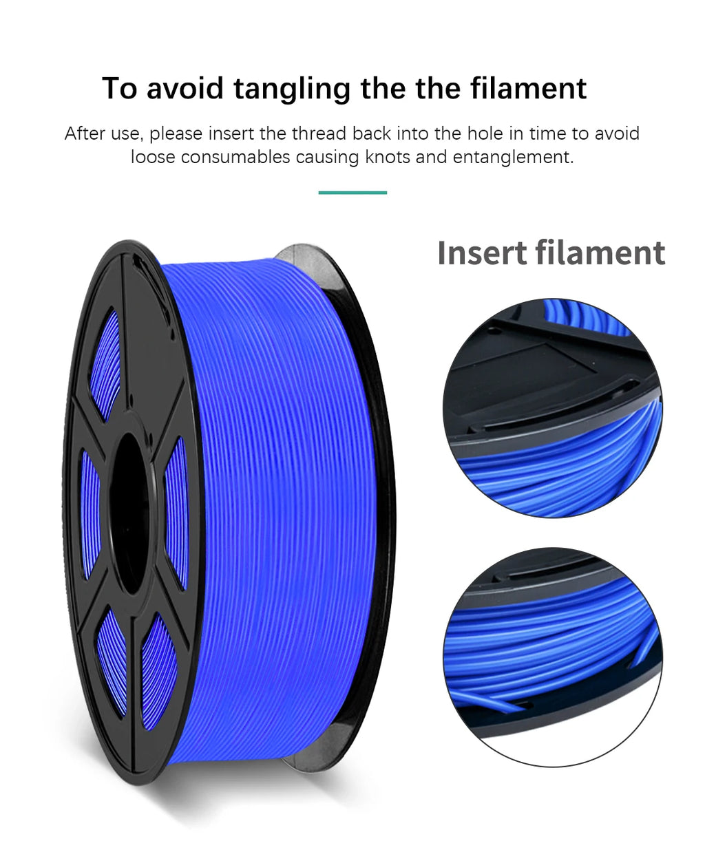 SUNLU PLA Plus 3D Printer Filament 1.75mm, 1kg Neatly Wound Tangle-Free Spool
