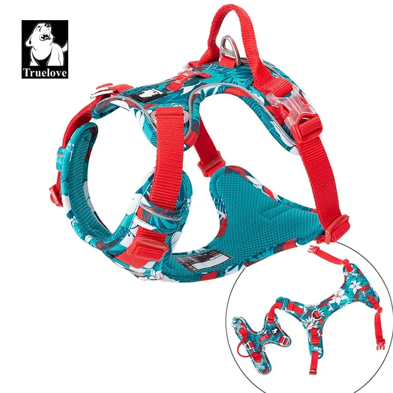 Pet Explosion-proof Dog Harness Camouflage Reflective Nylon Special Edition and Upgrade Version Easy to Adjust TLH5653