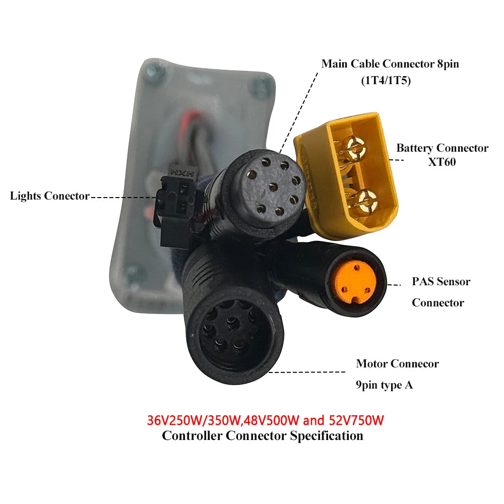 Controller For Bafang Hub Front Rear Motor BF-UART Display 36V 48V 52V 500W/750W Electric Bicycle Conversion Accessories Parts