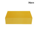 30-Pack Beeswax Foundation Sheets Natural Beeswax Hive Foundations Beekeeper's Starter Kit 7.68x16.34" Beekeeping Sheets for Increased Honey Production