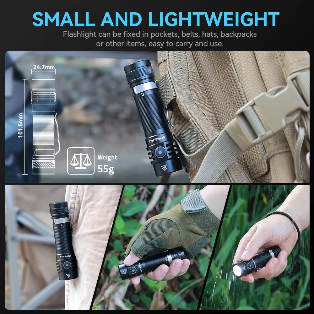 Sofirn SC18 1800lm Rechargeable EDC Flashlight