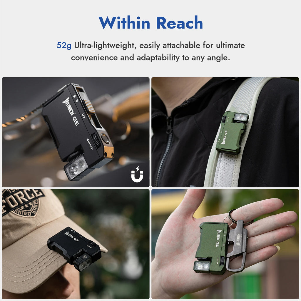 WUBEN G5 Magnetic EDC Keychain Flashlight