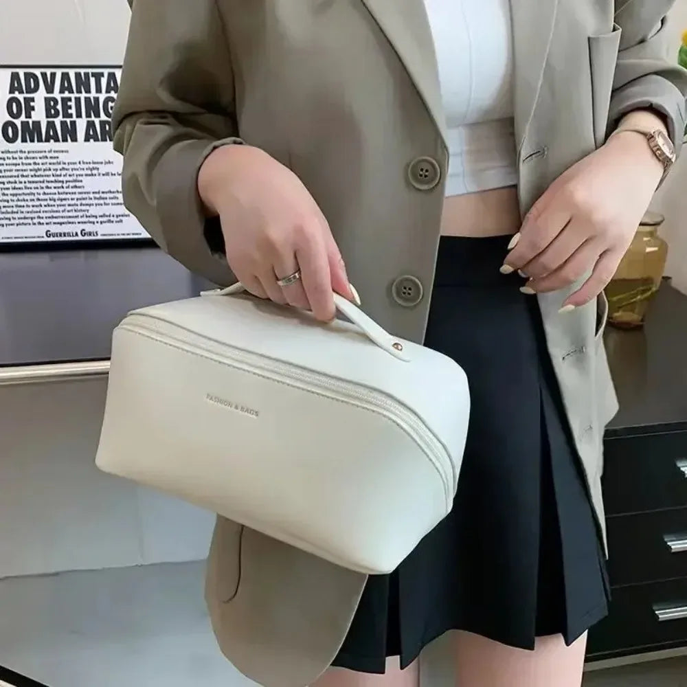 Large Makeup Organizer Bag, Travel Cosmetic and Toiletry Case for Women