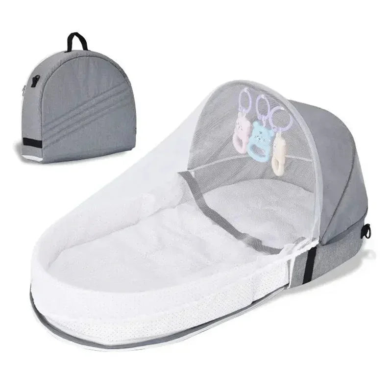 Portable Foldable Baby Bassinet, Travel Crib Bed for Newborns