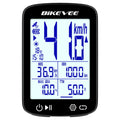 Bikevee 2.4-inch Professional Wireless Bluetooth Bicycle Computer MPH KM/H USB Rechargeable Multifunctional GPS Bike Speedometer Odometer with Auto Start/Stop Backlight Outdoor Riding Accessories Connect BIKEVEE APP