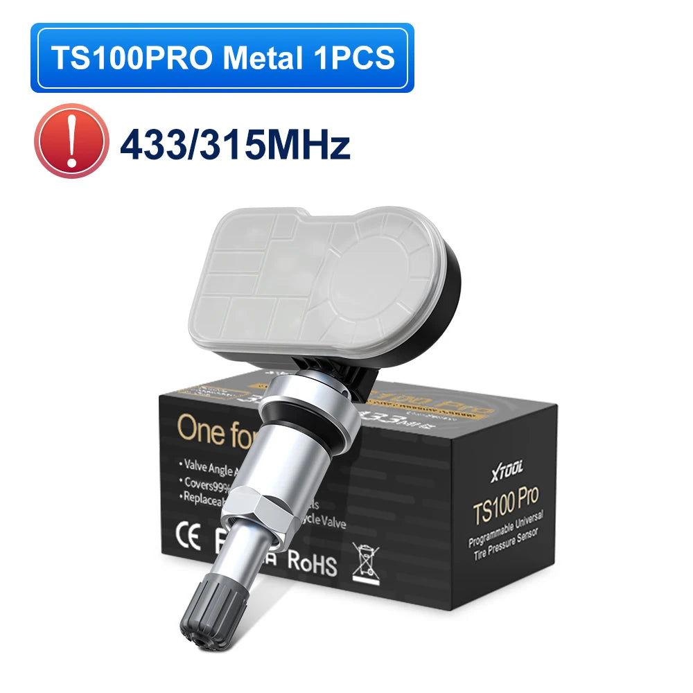 XTOOL TS100 PRO Sensor TPMS Sensor Tire Repair Tools TPMS Pressure Monitor Tester Automotive Tire Pressure Programming Sensors