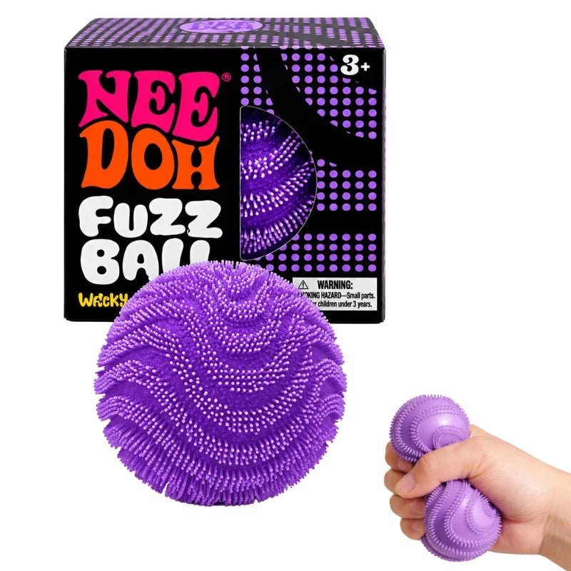 Nee Doh Fuzz Ball Blind Box, Soft Squeezable Fidget and Desktop Stress Ball