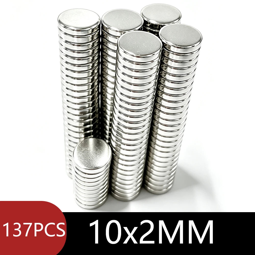Round Disc Strong Magnets Silver Plated Magnets Tiny Circular Flat Magnets Assorted Sizes for DIY Crafts Model Making Fridge Office Scientific Experiment Household Handicraft Multi‑Scene Application