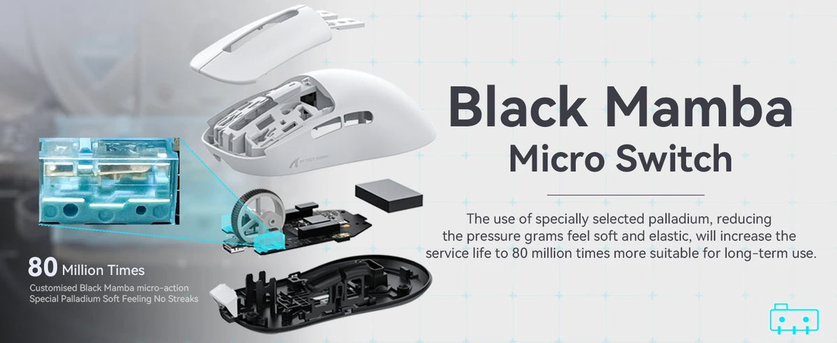 X3 Wireless Gaming Mouse,49g Ergonomic PC Mouse,Triple Modes PAW3395 26K DPI Optical Sensor,Programmable Buttons
