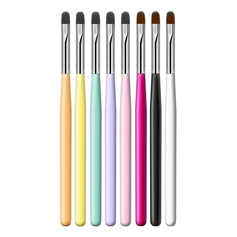 Nail Art Brush Pen Set 1-9 Pieces, Gel Builder and Detail Painting Brushes