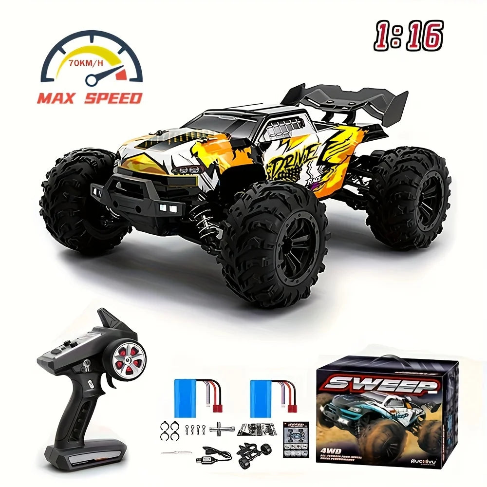 16101PRO 16102PRO RC Car Brushless 70 KM/h 4x4 Remote Control Go-Kart 2.4G Electric High-Speed Off-Road Drift Racing Toy Gift