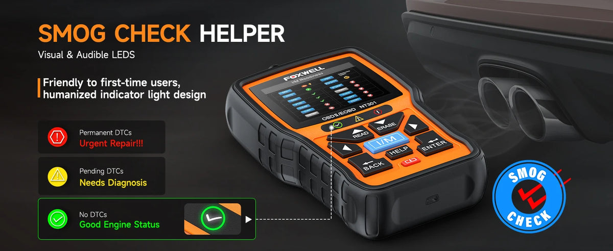 FOXWELL NT301 OBD2 Scanner Check Engine Code Reader Professional ODB2 OBD2 Automotive Scanner Car Diagnostic Tools PK ELM327