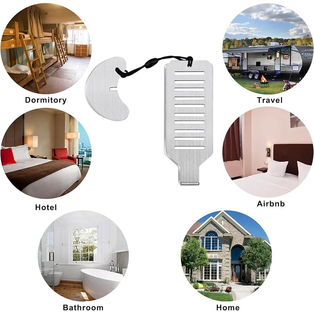Portable Travel Door Lock, Extra Security Lock for Hotel, Apartment and Dorm Rooms