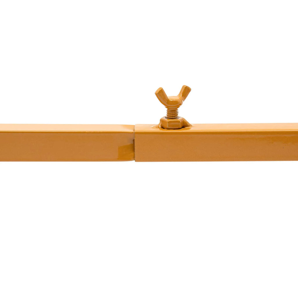 3m Adjustable Gold Square Wedding Arch Stand with Base, Heavy Duty Metal Backdrop Frame for Ceremony Party Decoration