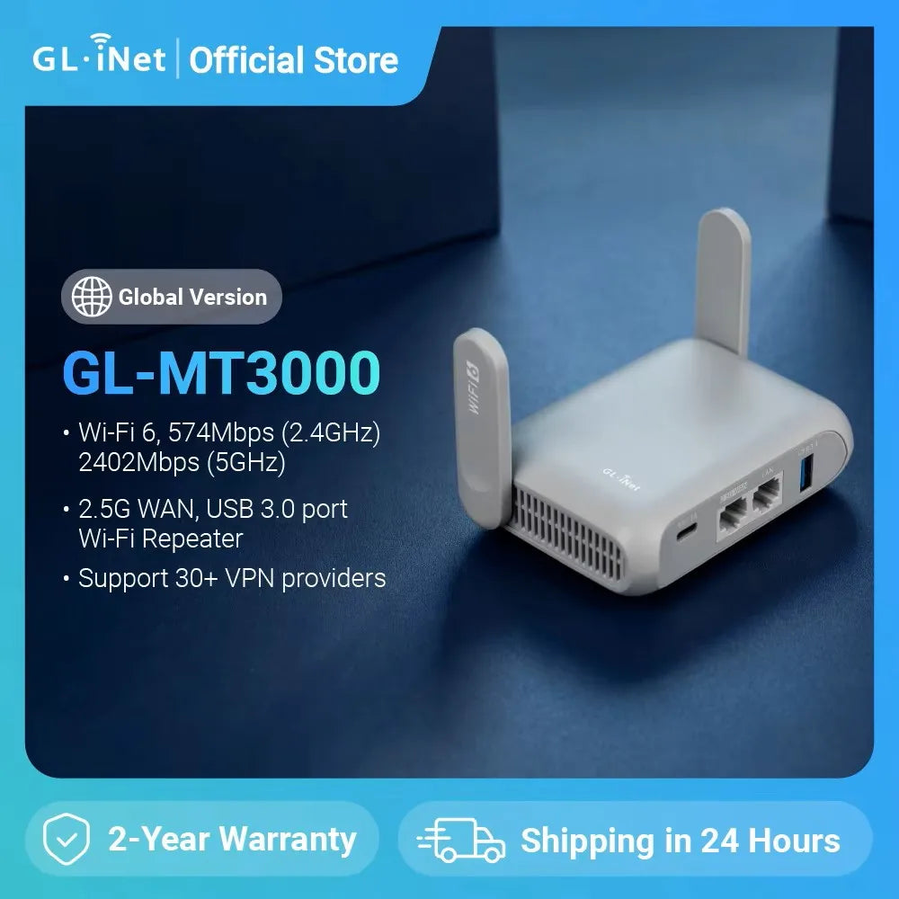 GL.iNet Beryl AX (GL-MT3000) Travel Router